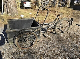 Gammal varubudscykel