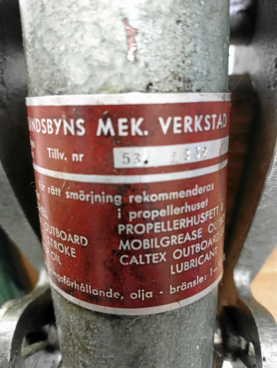 Utombordsmotor  Delfin 1953