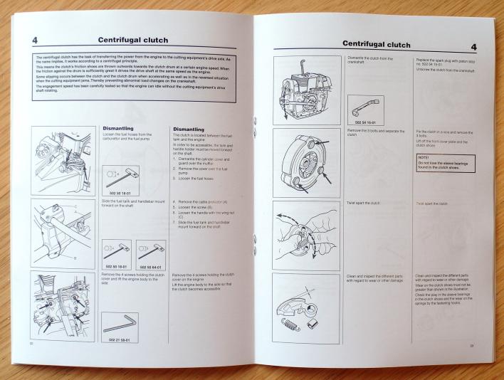 Verkstadshandbok Husqvarna Röjsåg 555