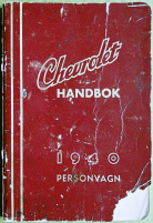Chevrolet instruktionsbok 1940 på svenska 