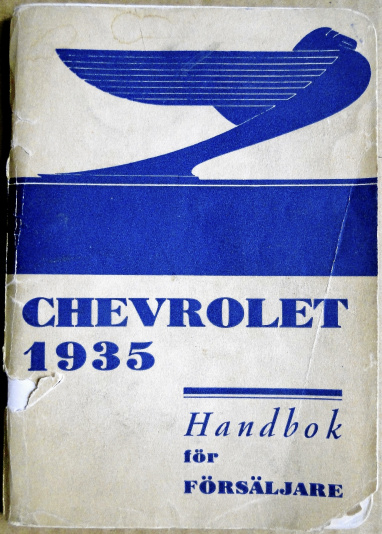 Chevrolet försäljarhandbok 1935 på svenska