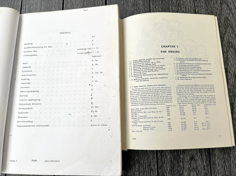 Reparationshandböcker BMC Mini 1959-1976