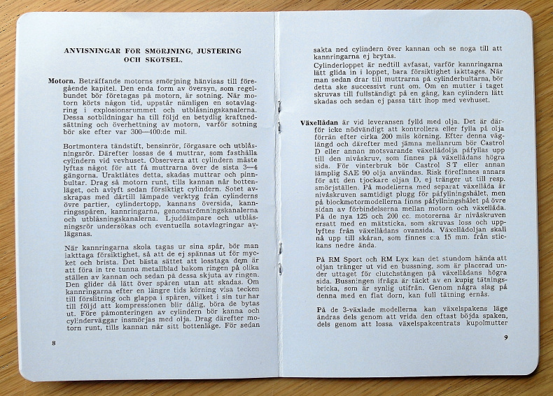 Råd och tips för REX motorcyklar 1931-1953