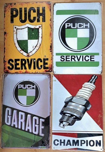 Retro Plåtskyltar