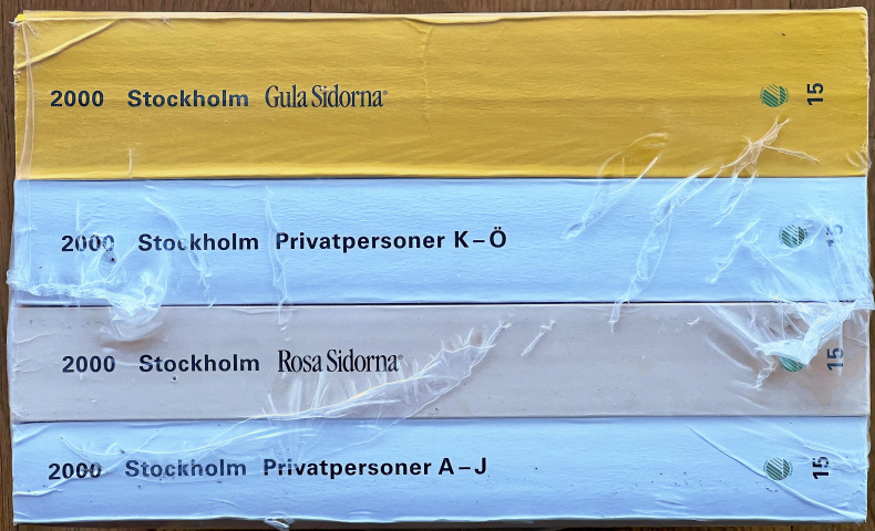 Komplett stockholmskatalog år 2000