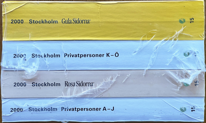 Komplett stockholmskatalog år 2000