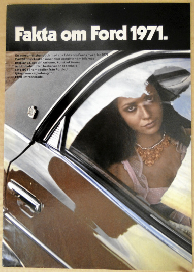 Broschyr Europeiska Ford 1971 