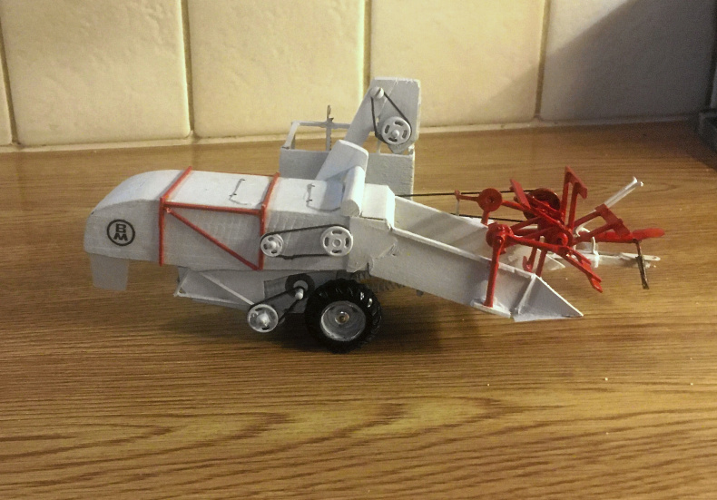 Handgjord modell, Munktells första bogsertröska