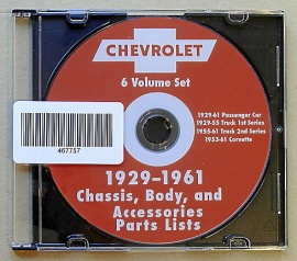 Chevrolet Reservdelskatalog 1929-1961