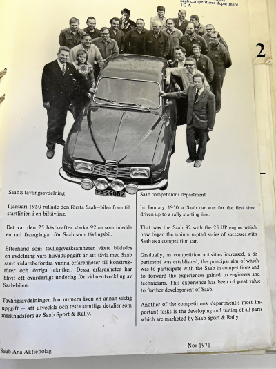 SAAB Sport Sport&Rally katalog