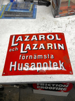 Emaljskylt säljes