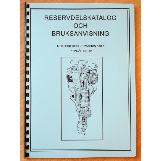 Manual motorbergborrmaskin Pionjär BR 80