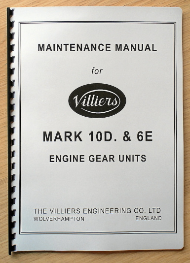 Verkstadshandbok Villiers Mk 10D & Mk 6E
