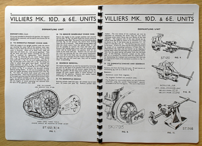 Verkstadshandbok Villiers Mk 10D & Mk 6E