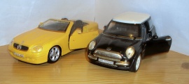 1:24 REA! MB SLK och MINI nya 1Cooper REA!