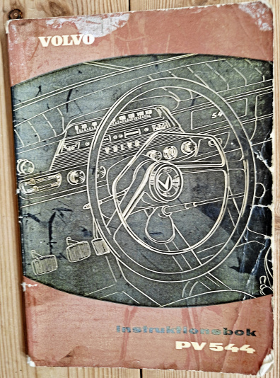 Volvo PV 544 instruktionsbok.
