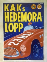 Tävlings affisch Hedemora Loppet 1954