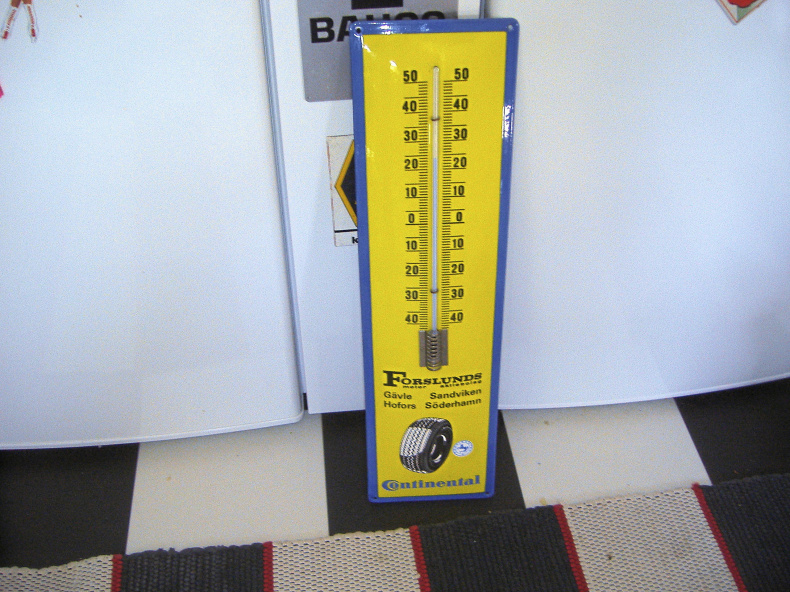 Emaljskylt / termometer