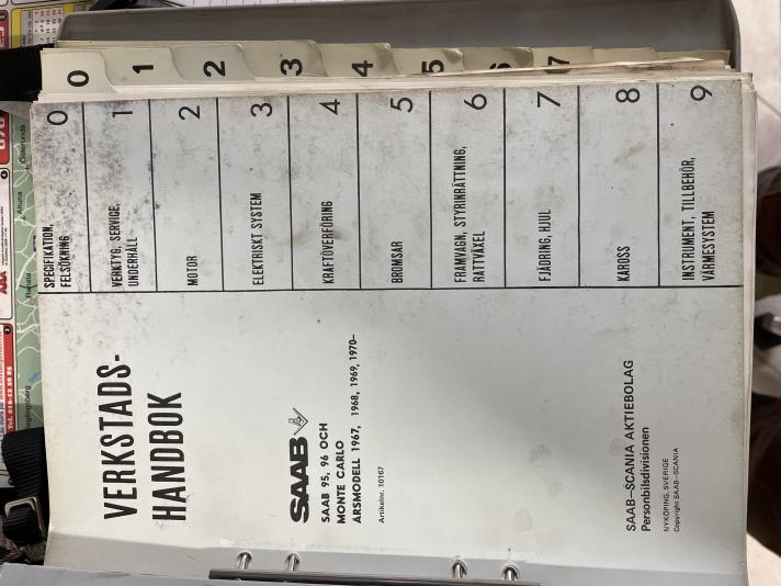 Verkstadshandbok Saab 96 Monte Carlo 67-70
