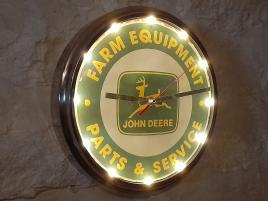 JOHN DEERE Parts & Service Clock med belysning