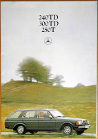 Broschyr Mercedes 240TD 300TD 250T 1978