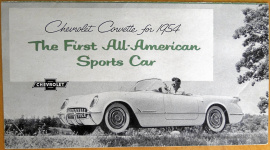 Broschyr Chevrolet Corvette 1954