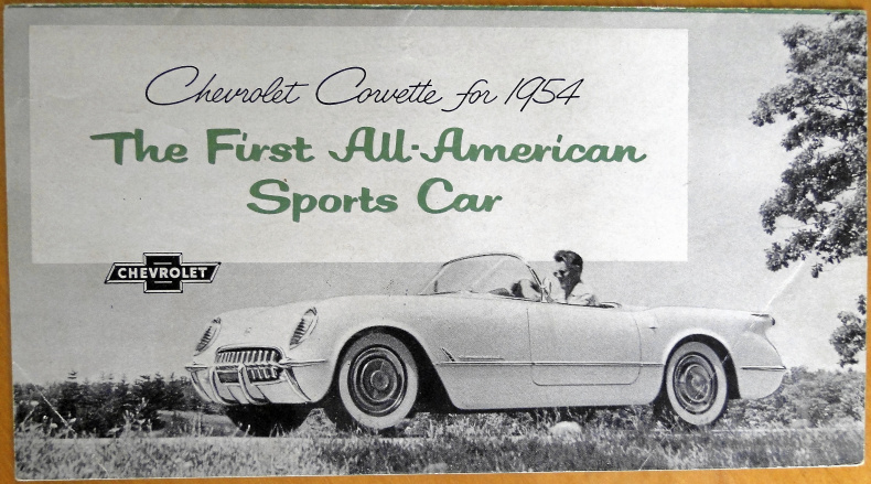 Broschyr Chevrolet Corvette 1954