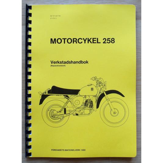 Verkstadshandbok Husqvarna 258 Militär MC