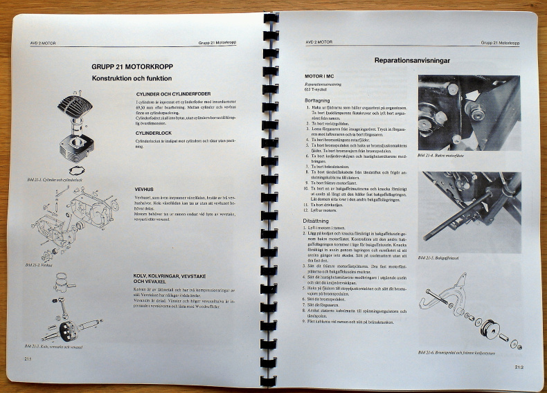 Verkstadshandbok Husqvarna 258 Militär MC