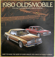 Broschyr Oldsmobile Cutlass Omega Starfire 1980