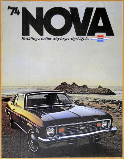 Broschyr Chevrolet Nova 1974
