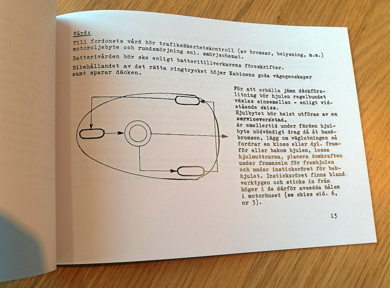 Instruktionsbok till Heinkel Kabine 200 cc