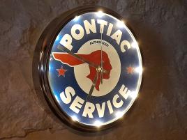 PONTIAC-SERVIC-CLOCK med belysning