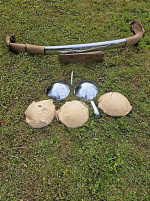 VW-delar 50/60-talet, 5 navkapslar m.m.