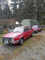 2 stycken VW Golf Mk. 2