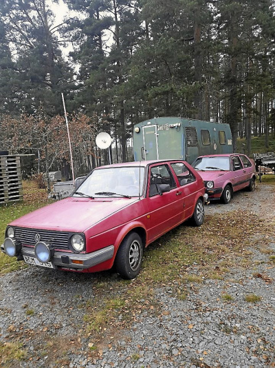 2 stycken VW Golf Mk. 2