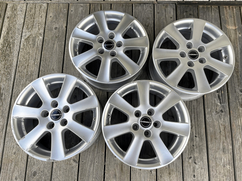 4 st Borbet aluminium fälgar 16
