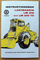 Instruktionsbok Volvo BM LM 218 och 218 TD