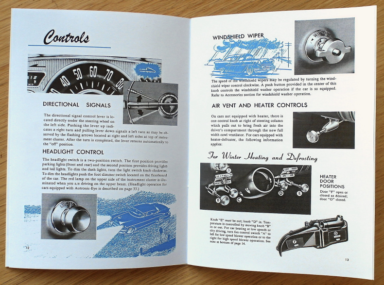 Instruktionsbok Oldsmobile 1955