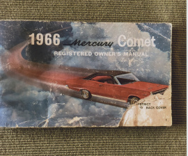 Instruktionsbok Mercury Comet 1966