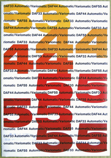 Broschyr DAF 33 44 55
