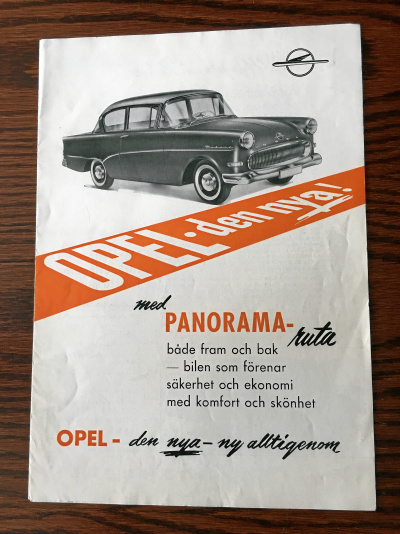 Opel broschyr