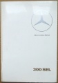 Broschyr Mercedes 300 SEL 1967 på svenska