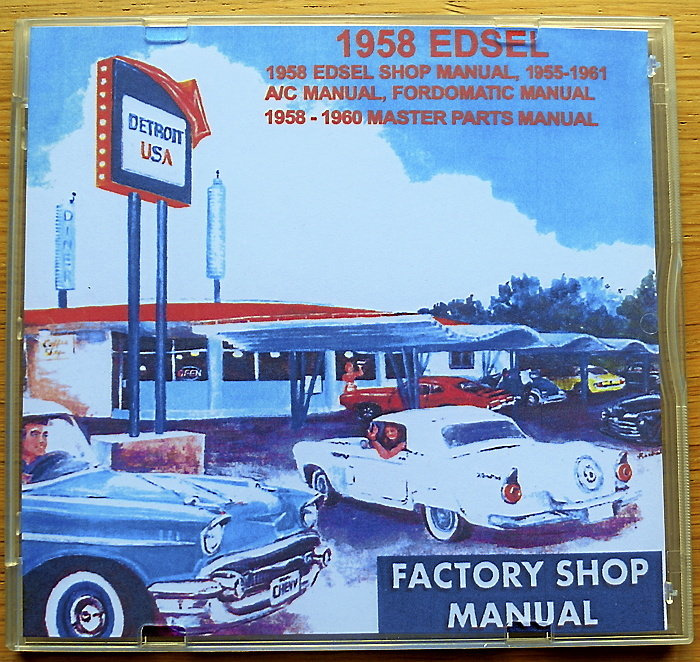 Edsel Verkstadshandbok och Reservdelskatalog
