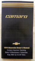 Instruktionsbok Chevrolet Camaro 1979