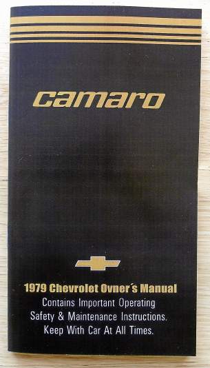 Instruktionsbok Chevrolet Camaro 1979