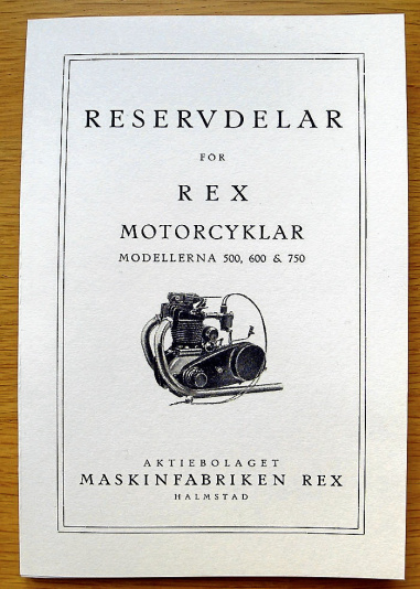 Reservdelskatalog REX 500-600-750