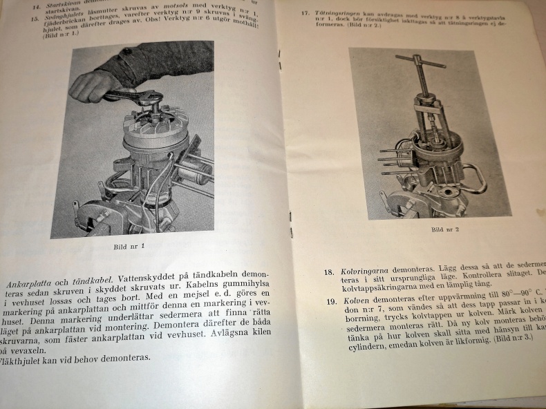 Instruktionsbok från Nymanbolagen från 1956