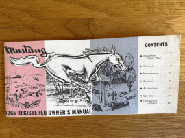 Instruktionsbok Mustang