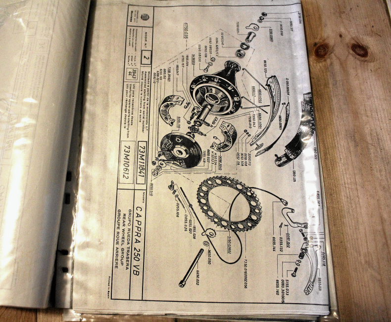 Handbok/sprängskiss till Montesa 250 cc 1974-1978